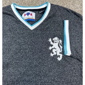 Lions Crest by English Laundry Men's XL‎ V-Neck Shirt with Embroidery-Rare-Y2K
